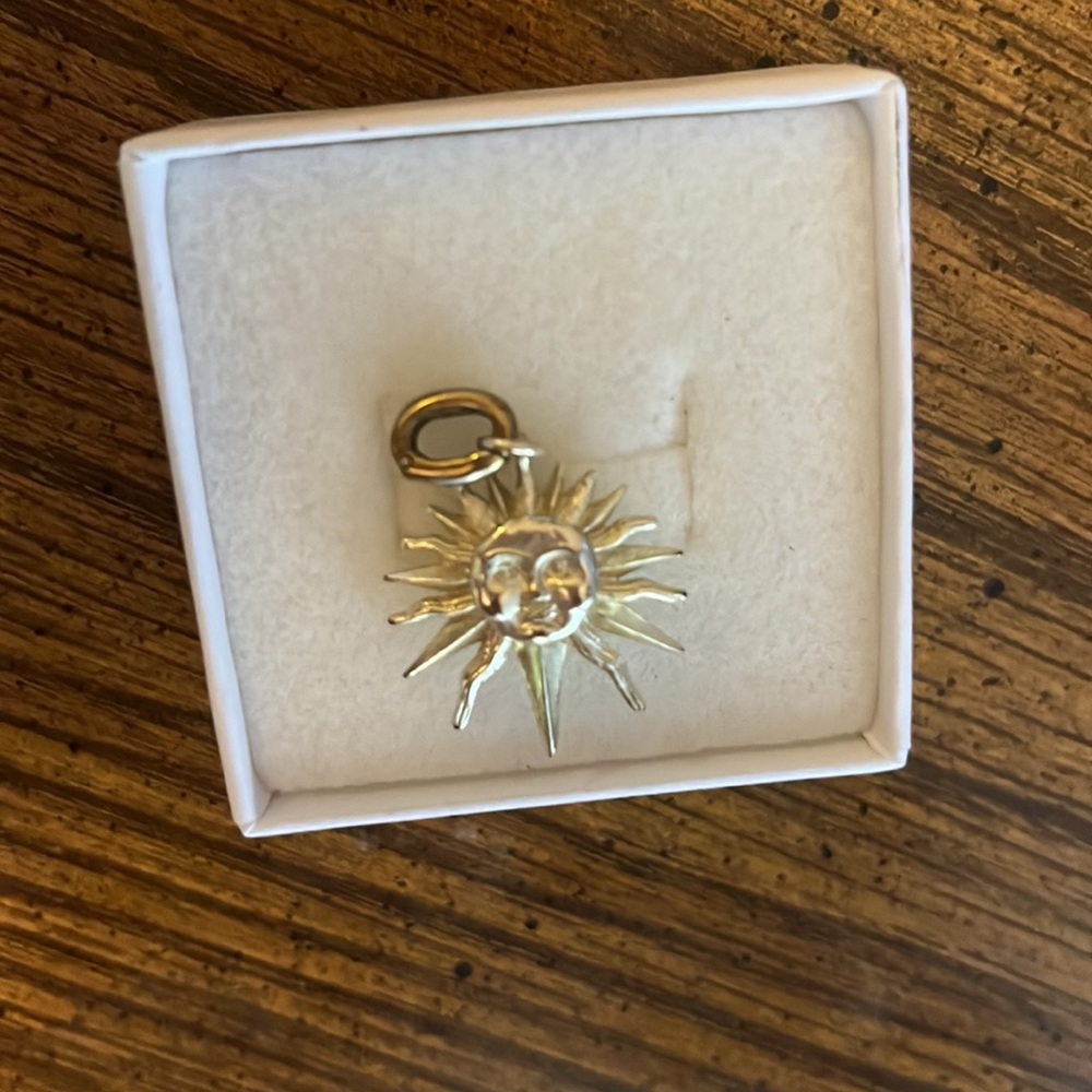 NWOT Sunshine pendant. Sterling silver plated. - Picture 3 of 4